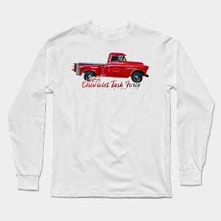 1955 Chevrolet Task Force 3100 Pickup Truck Long Sleeve T-Shirt